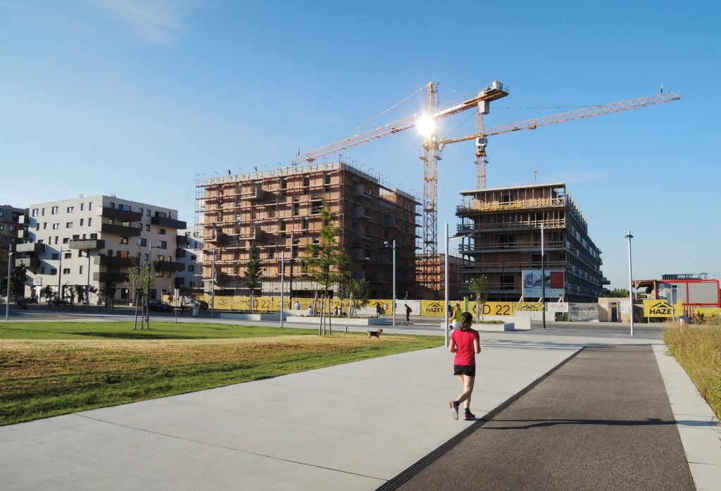 Topping Out in the Seestadt