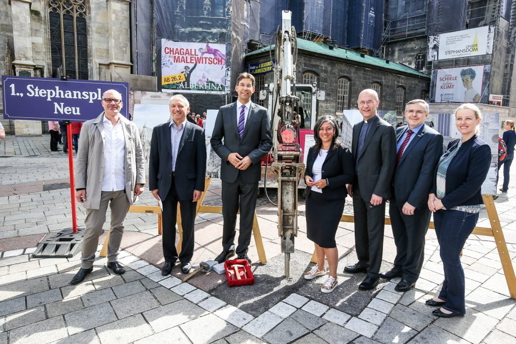 Ground-breaking Ceremony on Stephansplatz