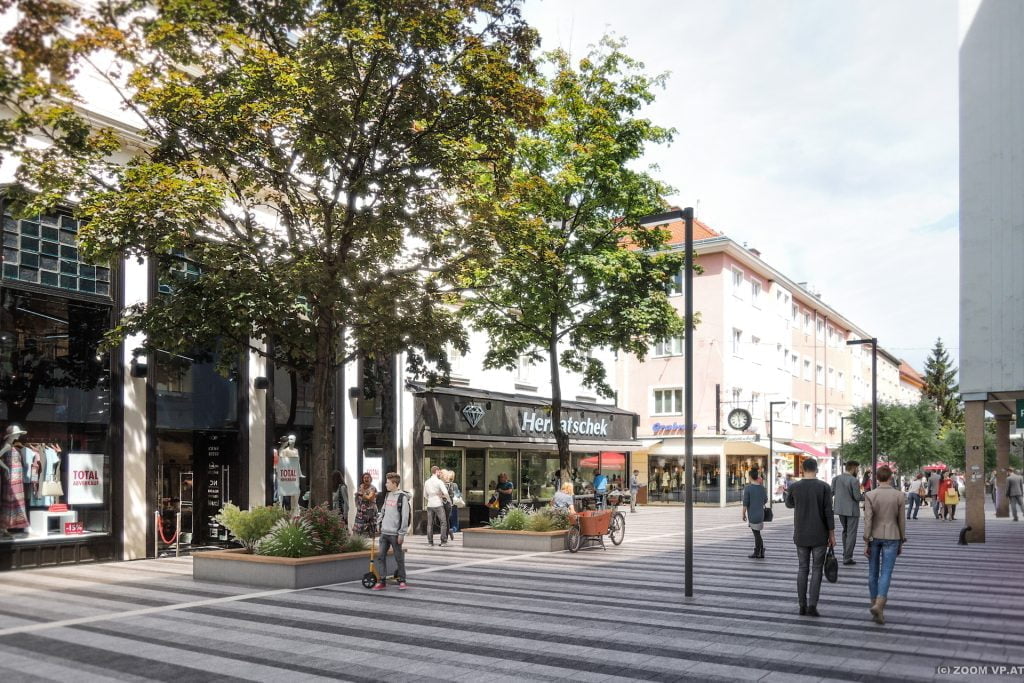 Pedestrian Zone <br>Wiener Straße